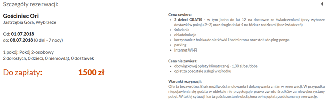 noclegi nad Morzem