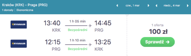 zarezerwuj lot do pragi