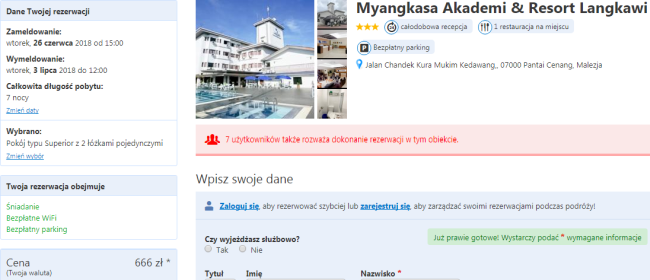 Rezerwacja hotelu Myangkasa