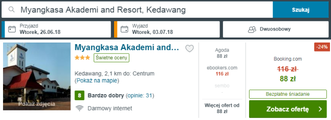 Rezerwacja hotelu Myangkasa