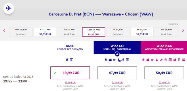 warszawa lot
