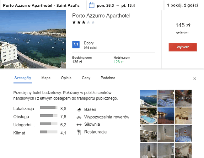noclegi na Malcie