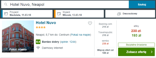 Rezerwacja Hotelu Nuvo