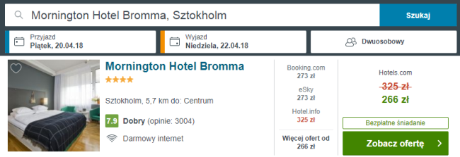 sztokhlom nocleg