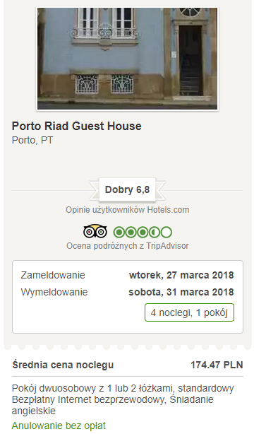 porto nocleg