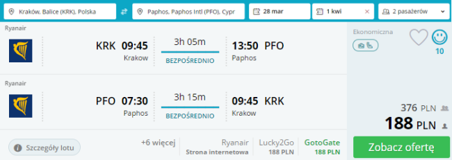 pafos loty