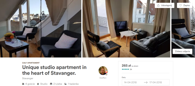 stavanger nocleg