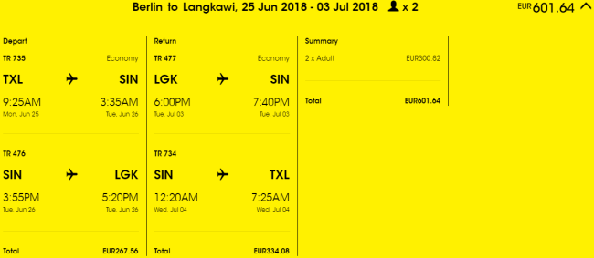 Rezerwacja przelotów z Berlina na Langkawi