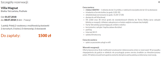 rezerwacja noclegów