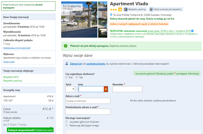 apartament vlado zadar