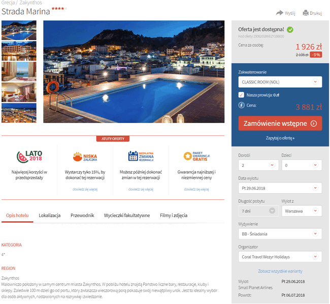 wczasy na Zakynthos