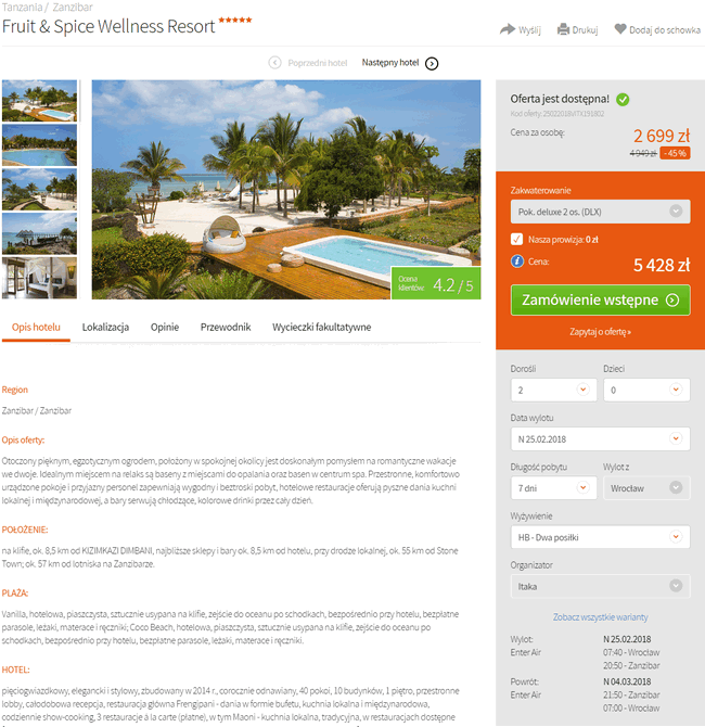 wczasy na zanzibarze