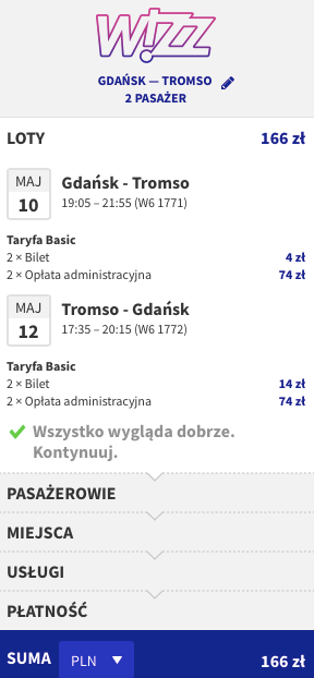 tromso loty