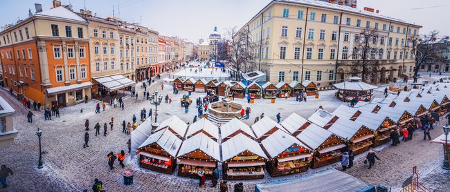 Lwów zimą