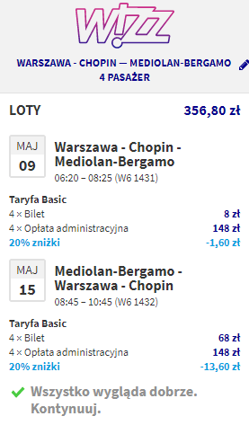 rezerwacja lotów do Bergamo