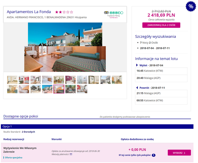 malaga wakacje
