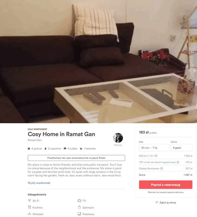 apartament w tel Awiwie
