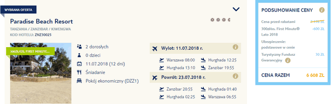 wczasy na Zanzibarze