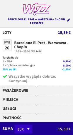 zarezerwuj lot do warszawy