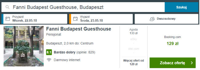 budapeszt noclegi