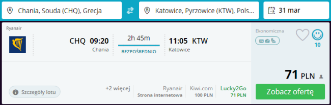Rezerwacja przelotów z Krety do Katowic