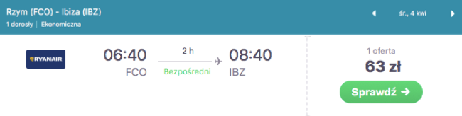 zarezerwuj lot na ibizę
