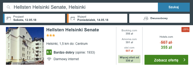 zarezerwuj hotel w helsinkach