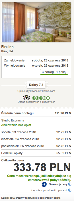 kijów nocleg