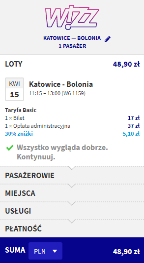 Rezerwacja przelotów z Katowic do Bolonii