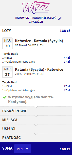 rezerwacja lotów na Sycylię