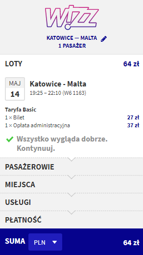 Rezerwacja przelotów z Katowic na Malte