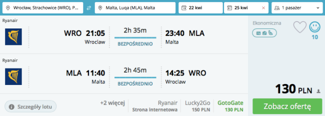 malta loty