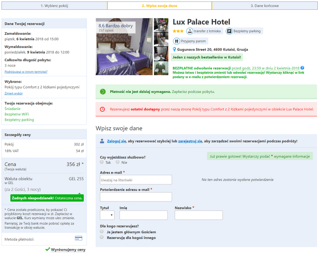 noclegi w gruzji
