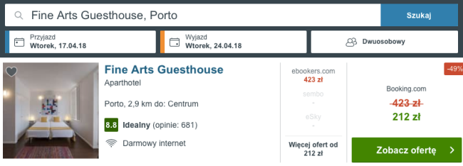 nocleg porto