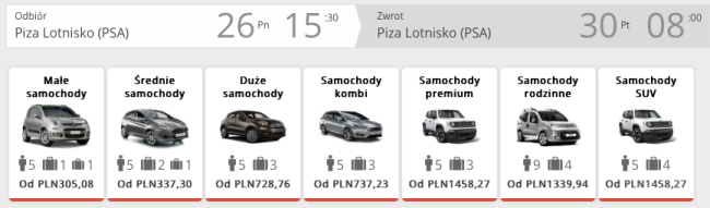 auto w pizie
