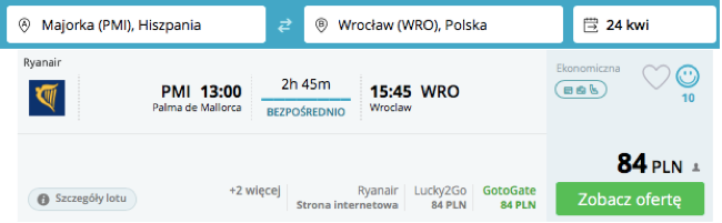 zarezerwuj lot do wrocka
