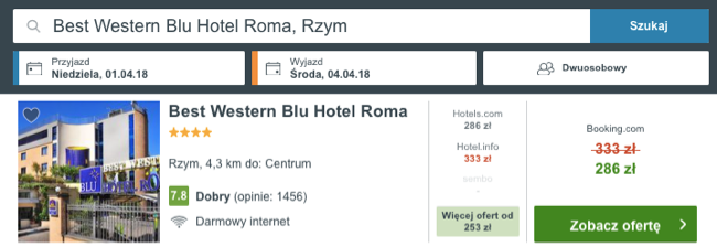 zarezerwuj hotel w rzymie