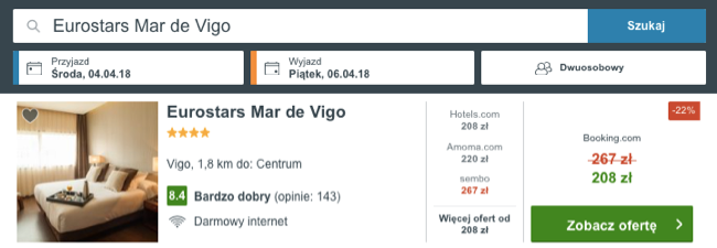 zarezerwuj hotel w vigo