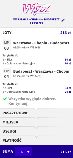 zarezerwuj lot do bud