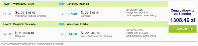 rezerwacja lotów do Bangkoku