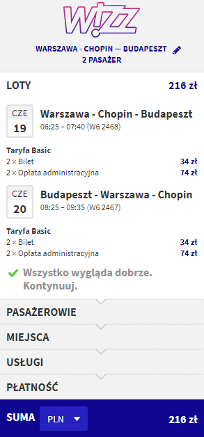 rezerwacja lotów do Budapesztu