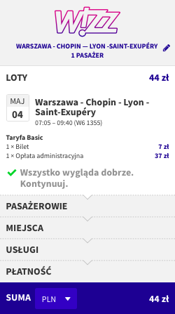 zarezerwuj lot do lyonu