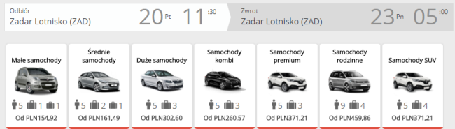 zadar auto
