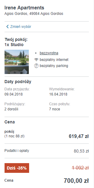 noclegi na Korfu