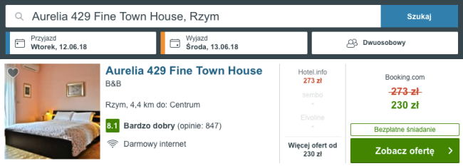 nocleg w rzymie