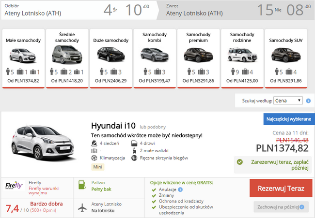 auto w Atenach
