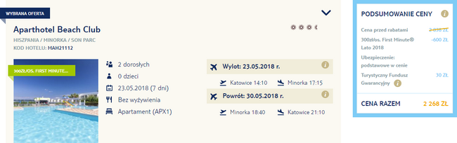 wczasy na Minorce
