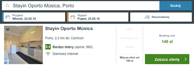 zarezerwuj hotel w porto