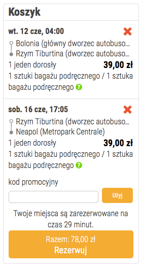 przejazdy we włoszech