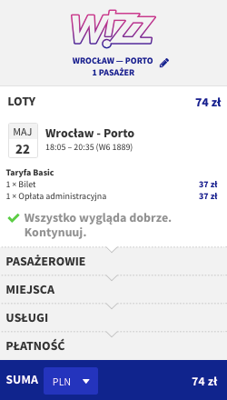 zarezerwuj lot do porto
